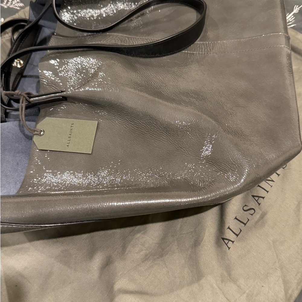 All Saints Hannah Tote- Ash Grey - Picture 9 of 10